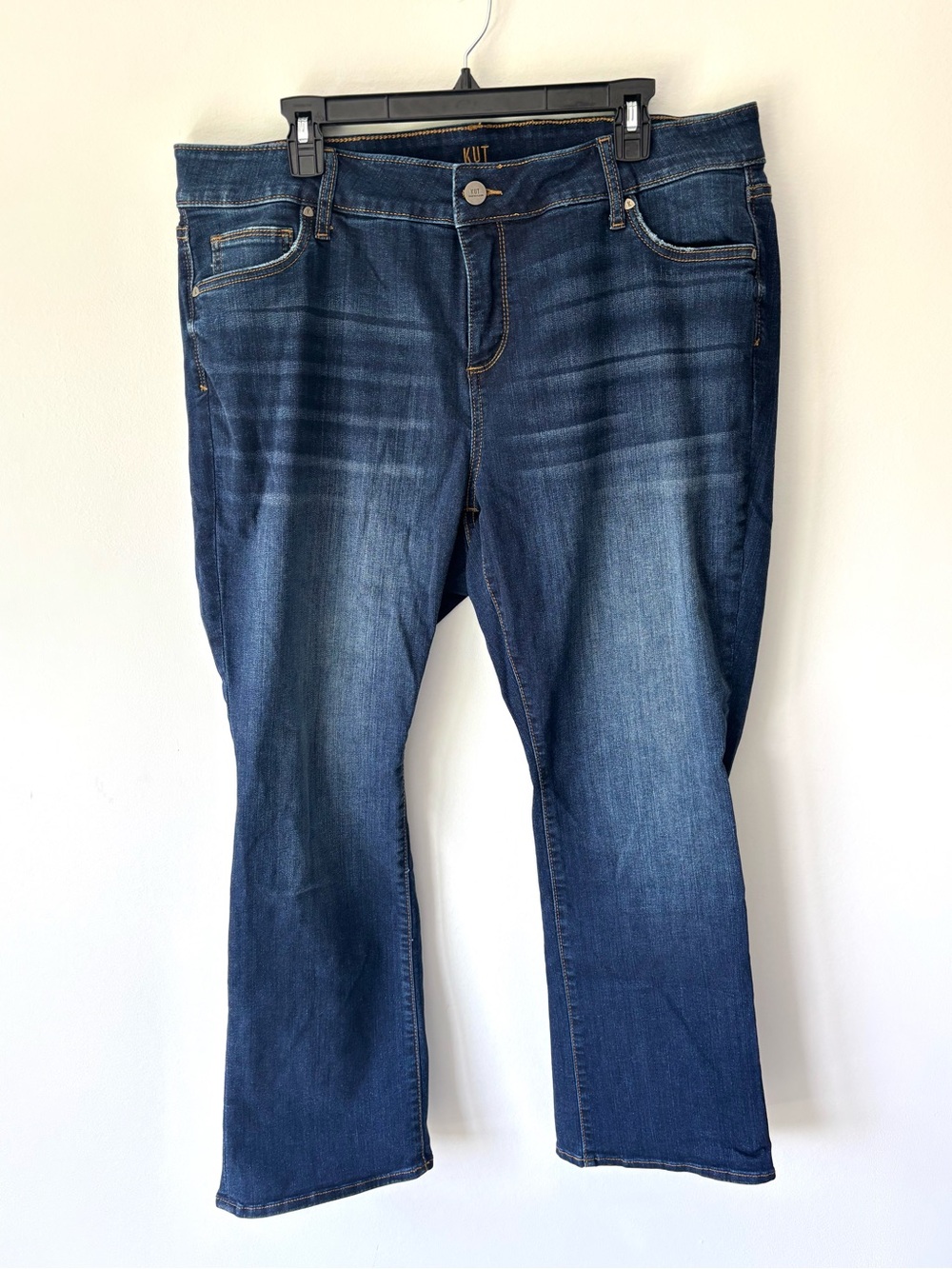 Kut From The Kloth Baby Bootcut Jeans Dark Wash Denim Plus Size